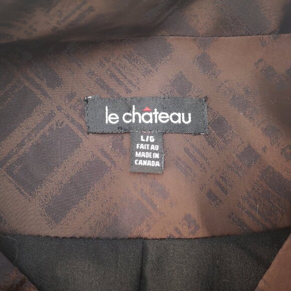 le chateau Ladies Size Large Bronze & Black Made in Canada Lined Blazer - Picture 3 of 10